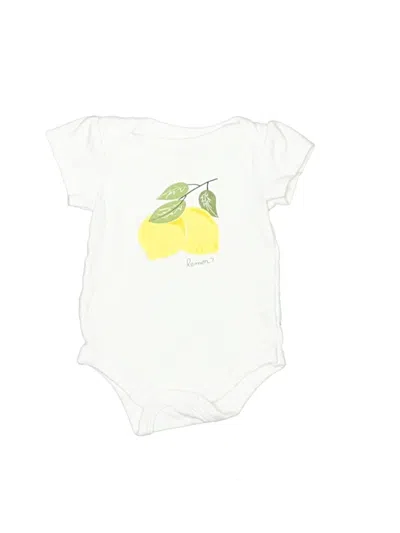 Pre-owned Hb Babies' Short Sleeve Onesie In Yellow