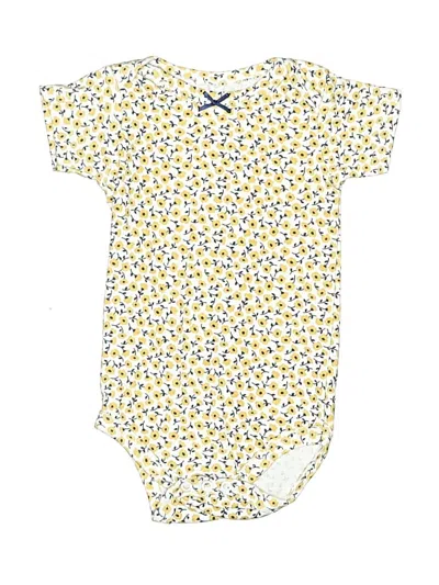 Pre-owned Hb Babies' Short Sleeve Onesie In Yellow