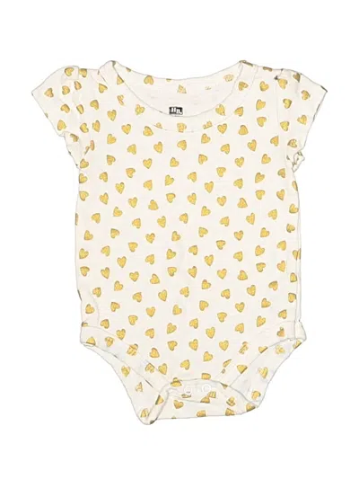 Pre-owned Hb Babies' Short Sleeve Onesie In Yellow