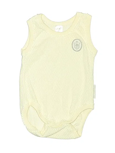 Pre-owned Hb Kids' Short Sleeve Onesie In Yellow