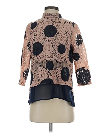 Pre-owned Hd In Paris 3/4 Sleeve Blouse In Brown