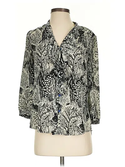 Pre-owned Hd In Paris 3/4 Sleeve Blouse In Gray
