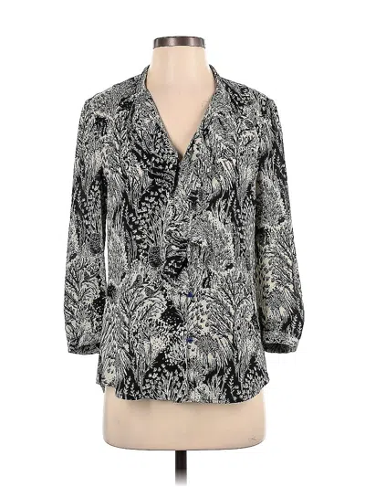 Pre-owned Hd In Paris 3/4 Sleeve Blouse In Gray