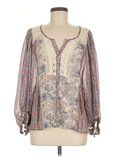 Pre-owned Hd In Paris 3/4 Sleeve Blouse In White