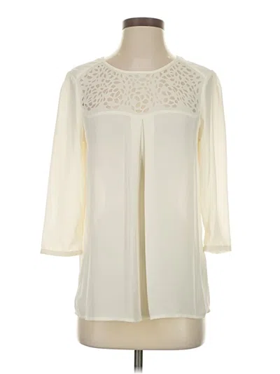 Pre-owned Hd In Paris 3/4 Sleeve Blouse In White