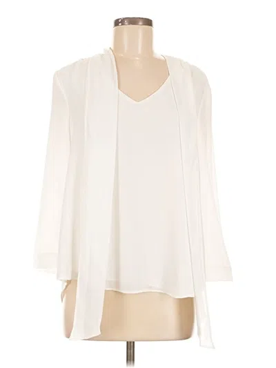 Pre-owned Hd In Paris 3/4 Sleeve Blouse In White