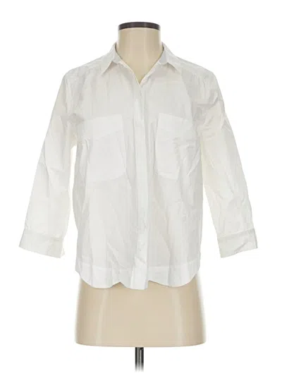 Pre-owned Hd In Paris 3/4 Sleeve Button Down Shirt In White