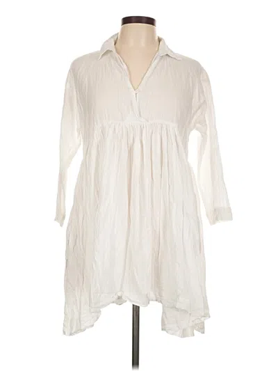 Pre-owned Hd In Paris Casual Dress In White