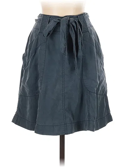 Pre-owned Hd In Paris Faux Leather Skirt In Blue