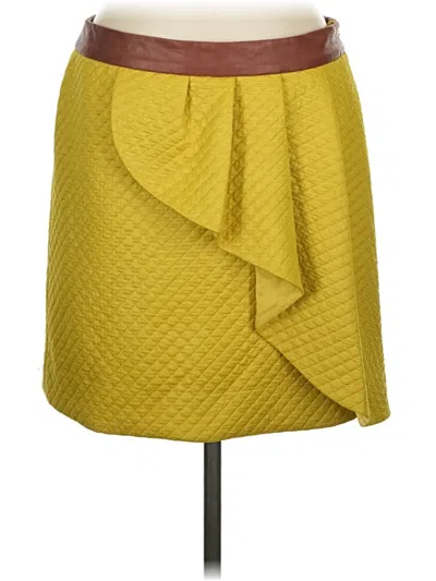 Pre-owned Hd In Paris Formal Skirt In Yellow