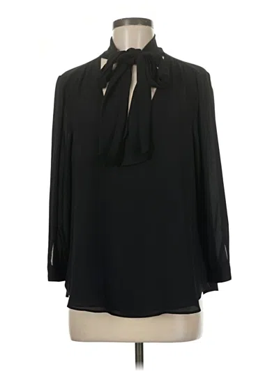 Pre-owned Hd In Paris Long Sleeve Blouse In Black