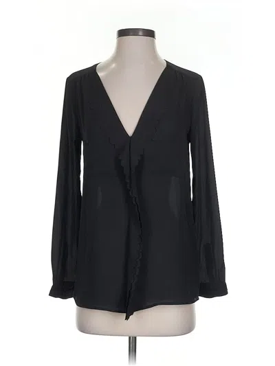 Pre-owned Hd In Paris Long Sleeve Blouse In Black