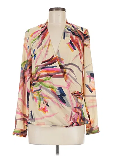 Pre-owned Hd In Paris Long Sleeve Blouse In Ivory