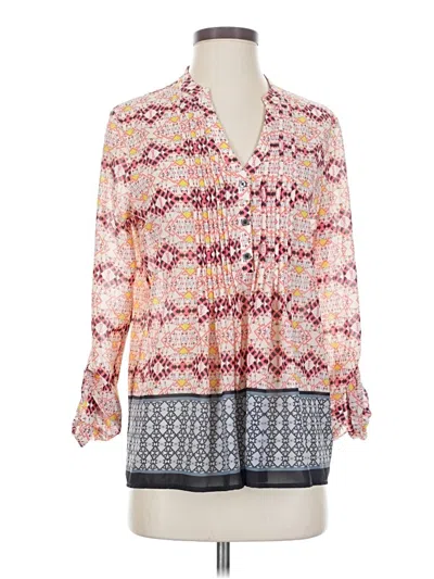 Pre-owned Hd In Paris Long Sleeve Blouse In Pink