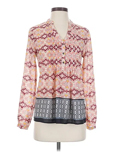 Pre-owned Hd In Paris Long Sleeve Blouse In Pink