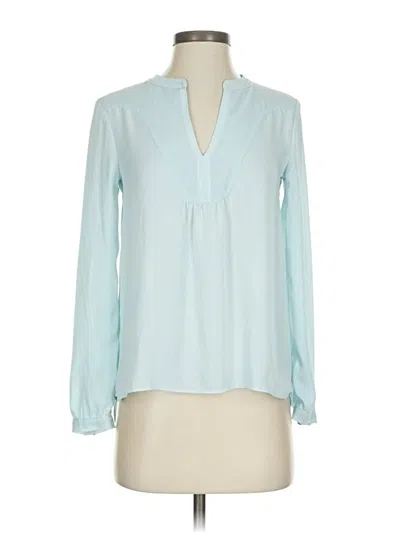 Pre-owned Hd In Paris Long Sleeve Blouse In Teal