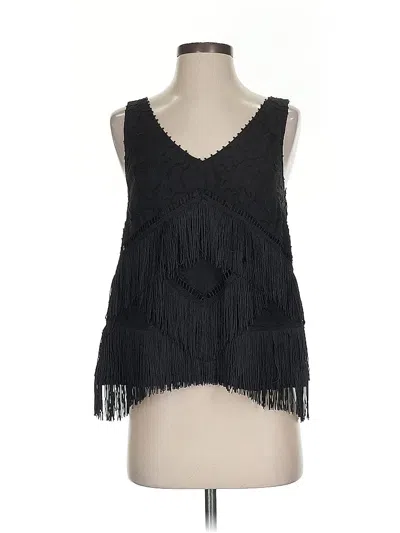 Pre-owned Hd In Paris Sleeveless Blouse In Black