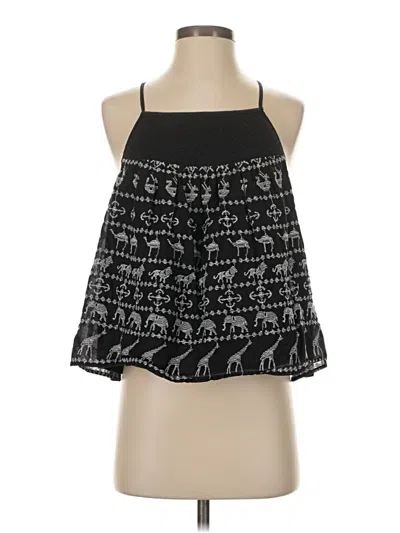 Pre-owned Hd In Paris Sleeveless Blouse In Black