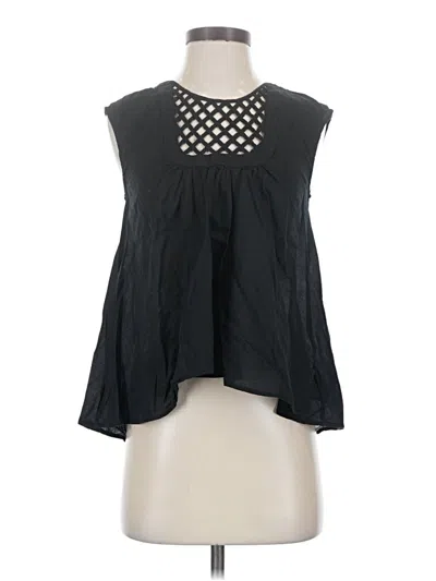 Pre-owned Hd In Paris Sleeveless Blouse In Black