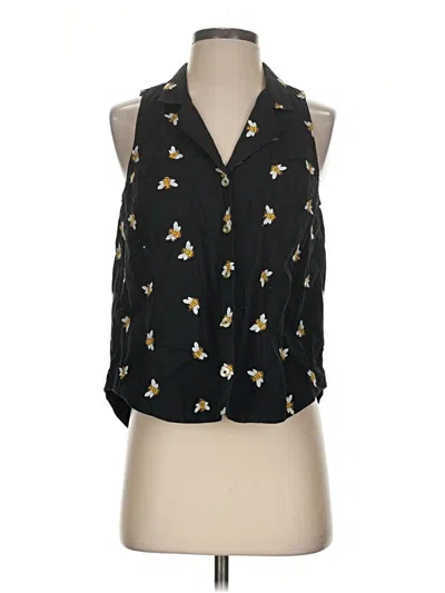 Pre-owned Hd In Paris Sleeveless Blouse In Black