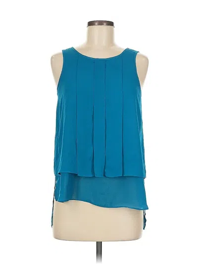 Pre-owned Hd In Paris Sleeveless Blouse In Blue