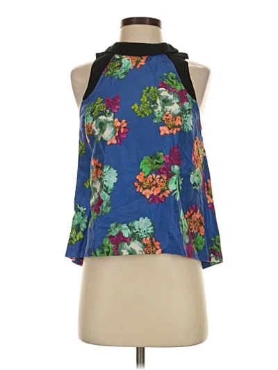 Pre-owned Hd In Paris Sleeveless Blouse In Blue