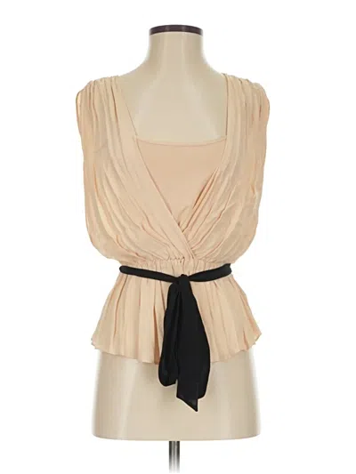 Pre-owned Hd In Paris Sleeveless Blouse In Brown