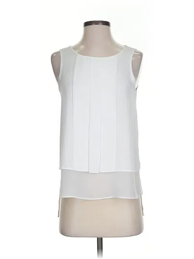 Pre-owned Hd In Paris Sleeveless Blouse In White