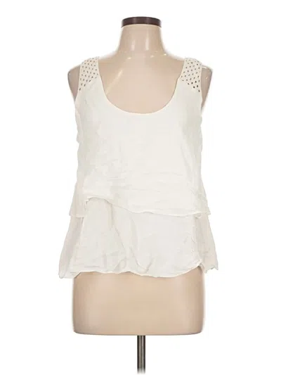 Pre-owned Hd In Paris Sleeveless Blouse In White