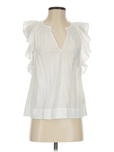 Pre-owned Hd In Paris Sleeveless Blouse In White