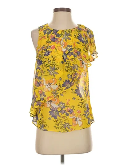 Pre-owned Hd In Paris Sleeveless Blouse In Yellow