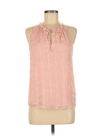 Pre-owned Hd In Paris Sleeveless Silk Top Pink Halter Neckline Tops