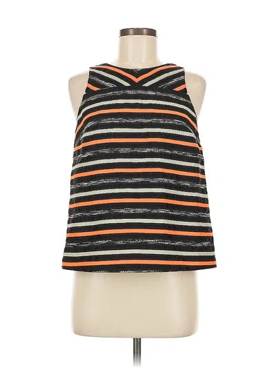 Pre-owned Hd In Paris Sleeveless Top Orange Halter Neckline Tops
