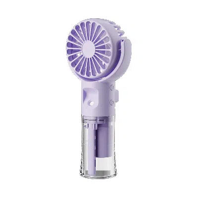 Hdfan Portable Handheld Spray Fan 4-speed Water Spray Mist Fan Summer Cooling Artifact Usb Charging Summer In Purple