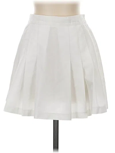 Pre-owned Head Formal Skirt In White