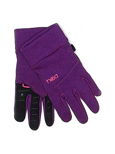Pre-owned Head Kids' Gloves In Purple
