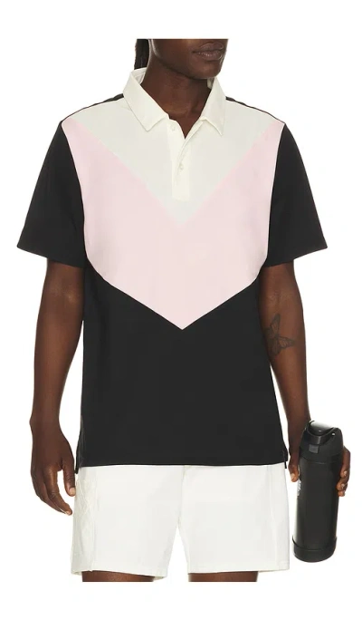 Head Golf Color Block Polo In Black