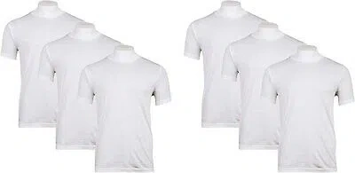 Pre-owned Head Men's White Crew Neck Tee 6-pack - Sizes S-2x