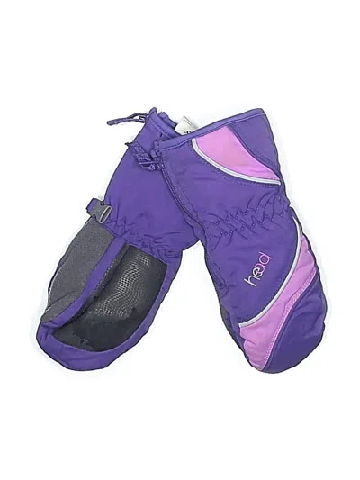 Pre-owned Head Kids' Mittens In Purple