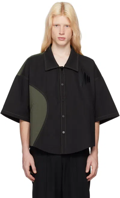 Head Of State Ssense Exclusive Black Denim Shirt