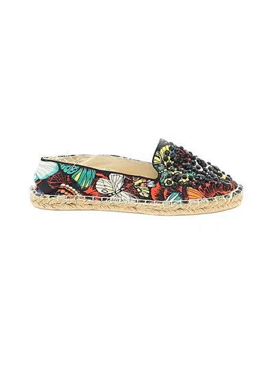 Pre-owned Head Over Heels Flats In Green
