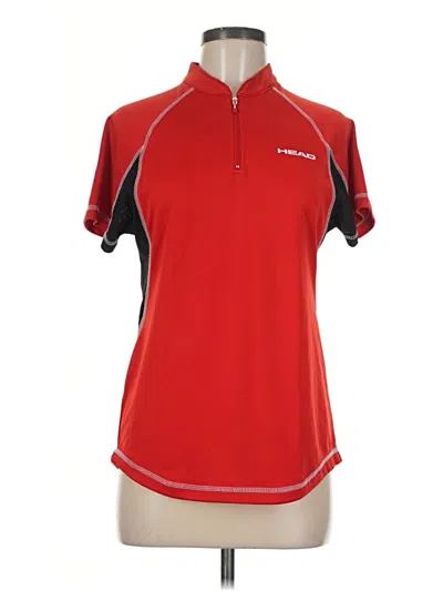 Pre-owned Head Short Sleeve Polo Shirt In Red