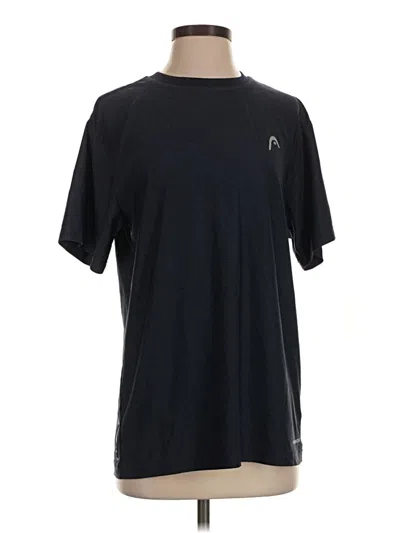 Pre-owned Head Short Sleeve Top Black Crew Neck Tops