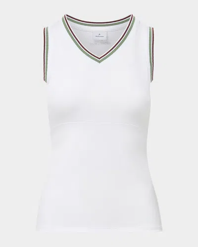 Head Sportswear X Veronica Beard Spin Striped-trim Tank Top