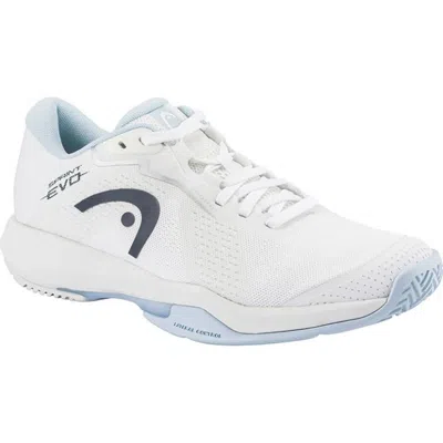 Head Sprint Evo 4.0 Womens Tennis Shoes In White/light Blue