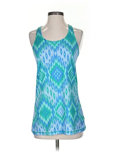 Pre-owned Head Tank Top Blue Halter Neckline Tops