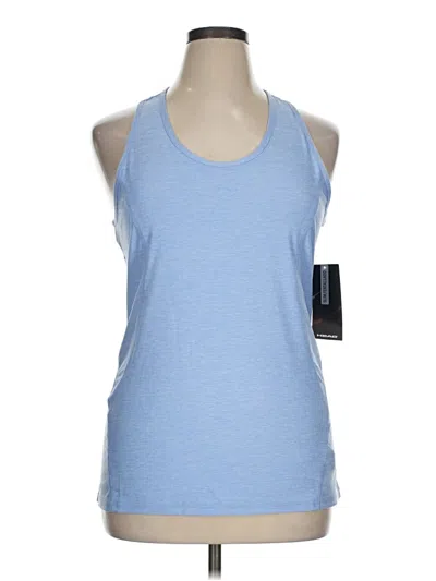 Pre-owned Head Tank Top Blue Halter Neckline Tops