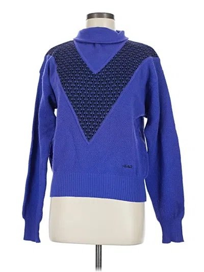 Pre-owned Head Wool Pullover Sweater In Blue