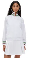 Head X Veronica Beard Track Jacket White In White