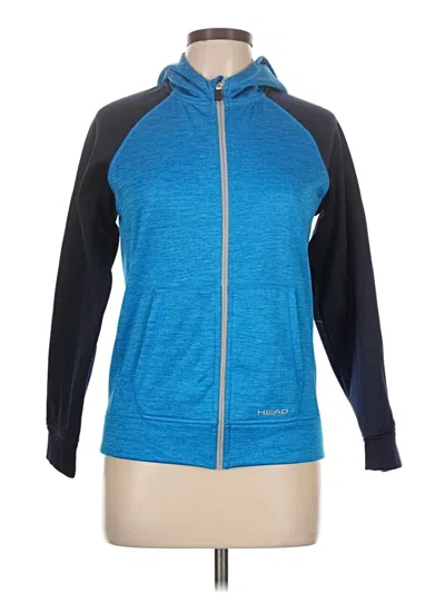 Pre-owned Head Zip Up Hoodie In Blue